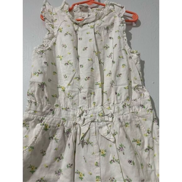 Janie and Jack Among the flowers floral bow belt short romper 8 - Picture 5 of 5